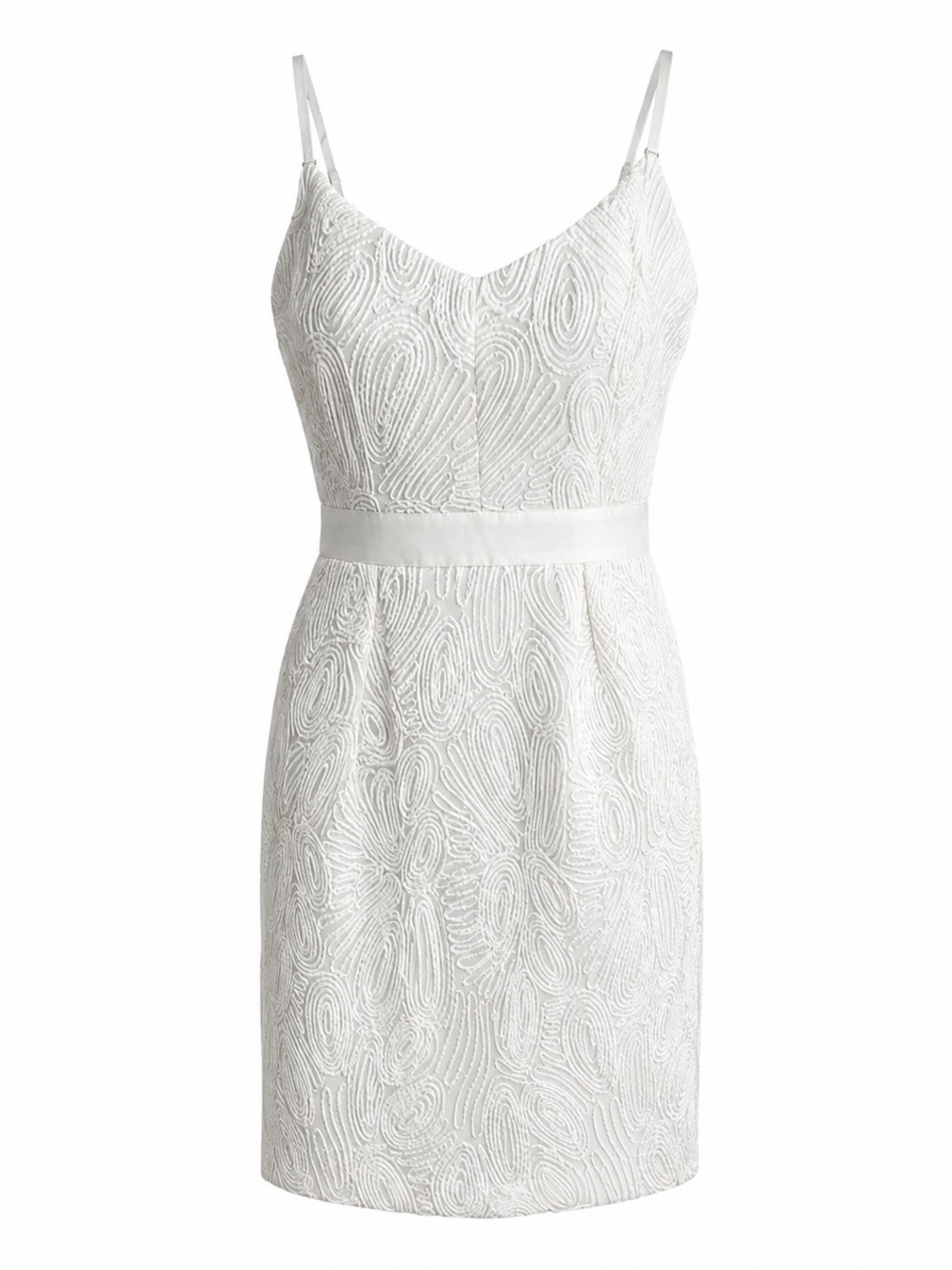 Vince Camuto Swirls of Cords & Tulle Bridal Short Special Occasion Dress.
